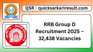 RRB Group D Recruitment 2025 – 32,438 Vacancies