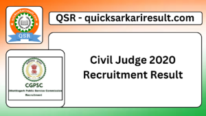 Civil Judge 2020 Recruitment Result