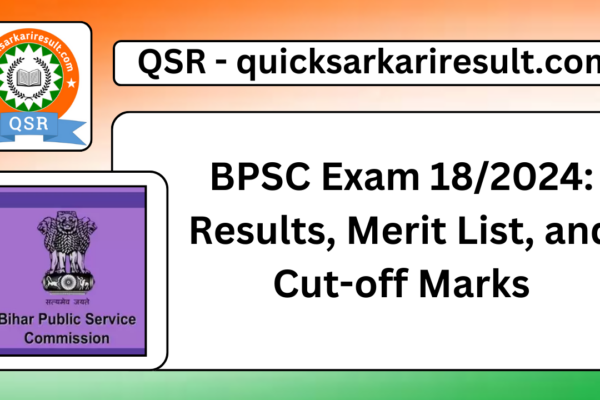 BPSC Exam 18/2024: Results, Merit List, and Cut-off Marks