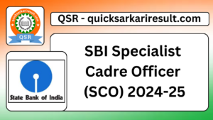 SBI Specialist 
Cadre Officer 
(SCO) 2024-25