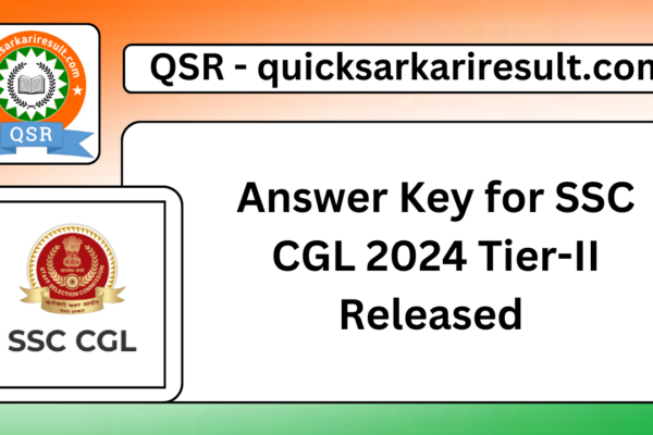 Answer Key for SSC CGL 2024 Tier-II Released