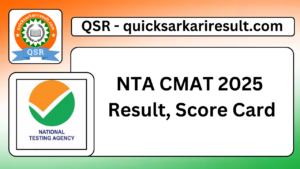 NTA CMAT 2025 
Result, Score Card