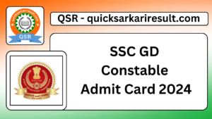 SSC GD 
Constable 
Admit Card 2024