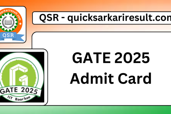 GATE 2025 Admit Card