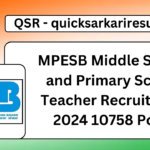 MPESB Middle School and Primary School Teacher Recruitment 2024 10758 Posts